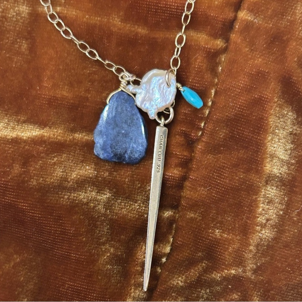 CHAN LUU Gold Charm Necklace